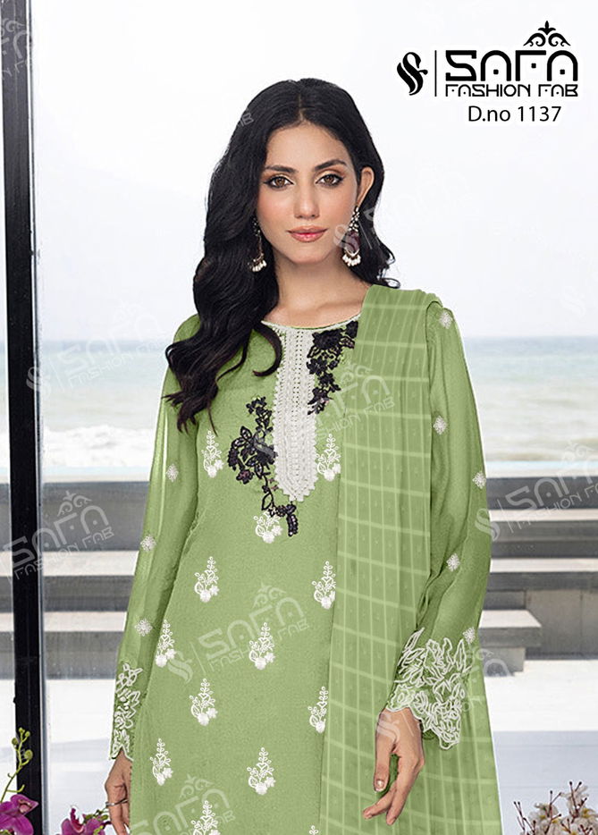 Safa Fashion 1137 Pakistani Readymade Suits Catalog
